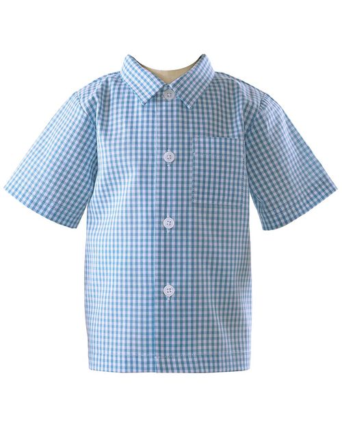 Gingham Button-Down Shirt