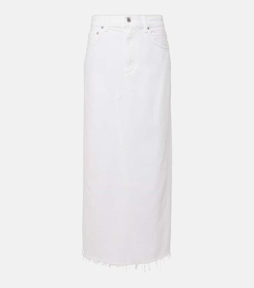 Circolo Reworked denim maxi skirt