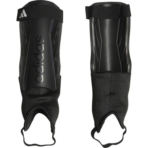 Adidas Unisex Accessories Tiro Shin Guard with Logo in Black/Wht/Iron - Large
