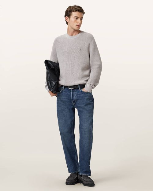 Aspen Waffle Texture Crew Neck Ramskull Sweater