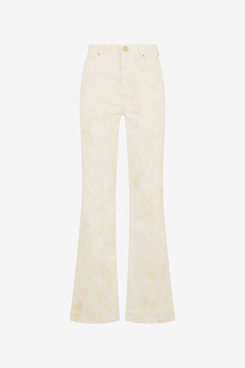 Beige Denim Jeans