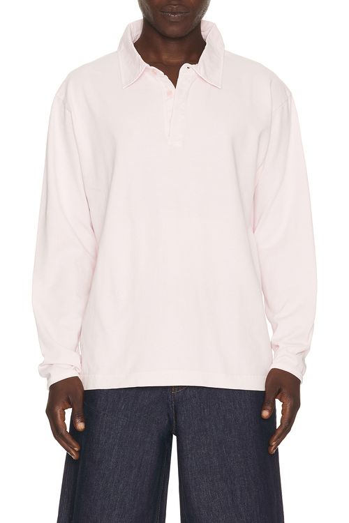 Sunflower Heavy Jersey Rugby Polo in Blush
