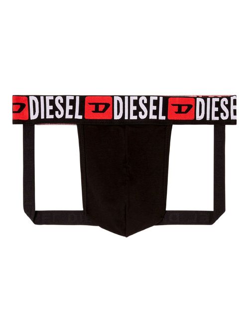 Logo waistband thong - Black