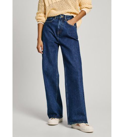 Pepe Jeans for woman. PL204731CU0 Straight jeans Uhw blue (28/28), Casual, Cotton, Denim, Sustainable