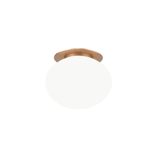 Aged Gold Brass One Light Wall Sconce Ceiling Mount from the Mayu Collection