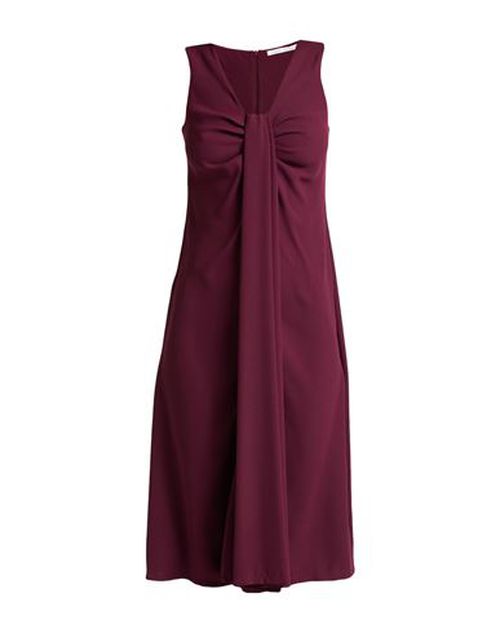 Woman Midi dress Burgundy Size 4 Viscose