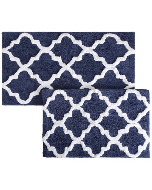 Cotton Plush 2Pc Bath Mat Set