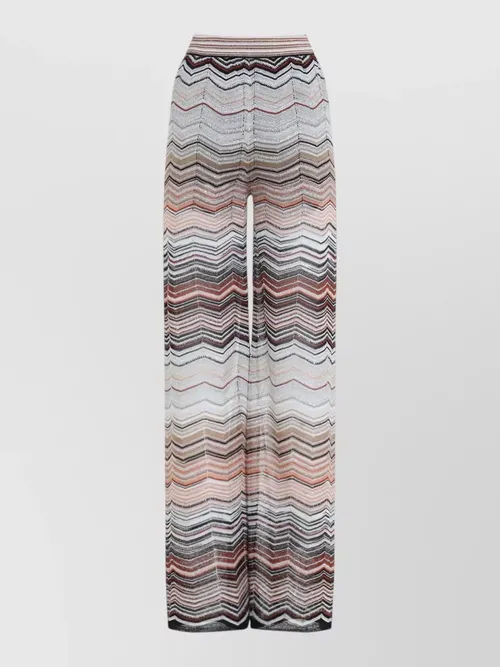 Missoni - chevron pattern wide leg tailored trouser