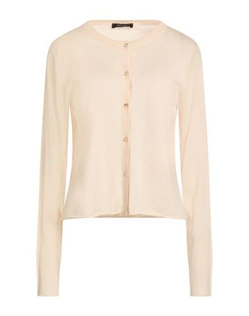 Woman Cardigan Beige Size 2 Silk, Cashmere