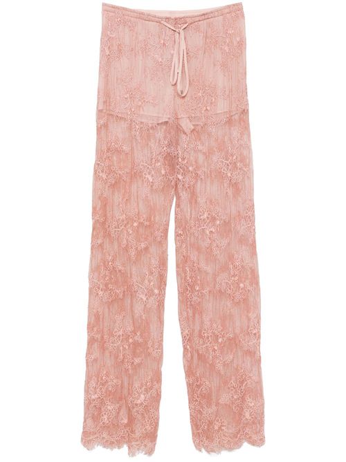 Blumarine lace trousers - Pink