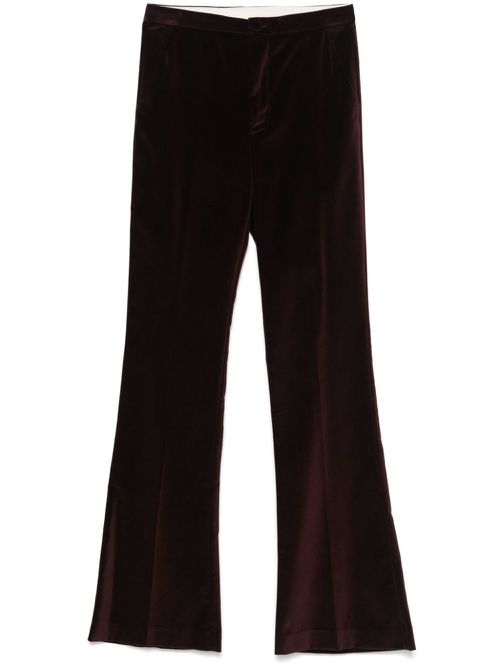 Velvet trousers - Purple
