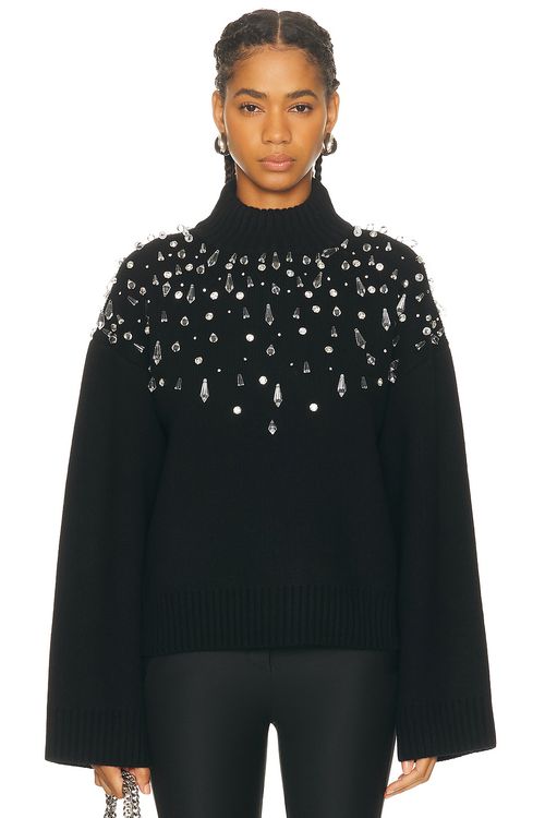 Retrofete Christa Sweater in Black - Black. XL also in XS, S