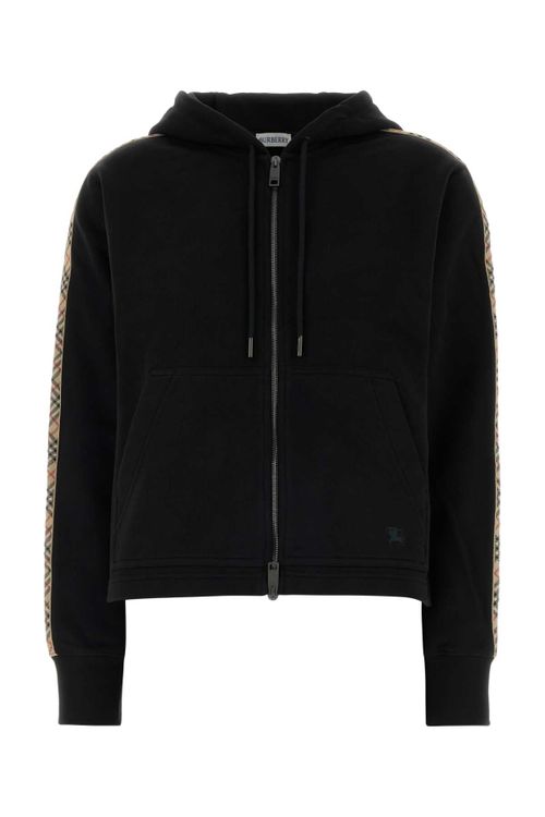 Check Stripe Sweatshirt — Black
