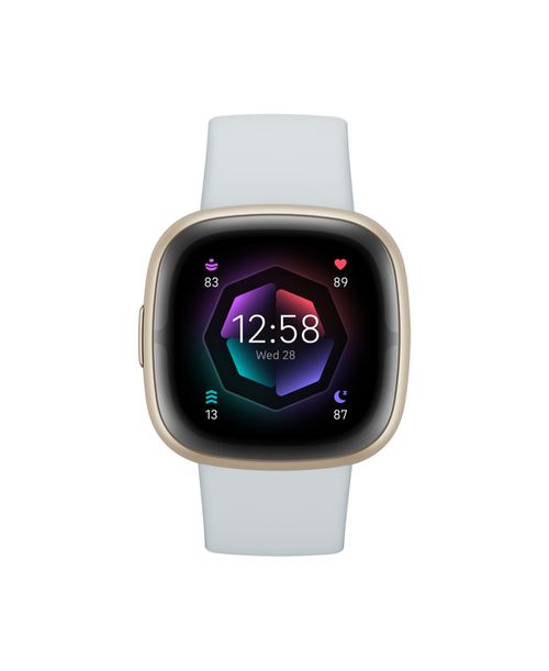 Sense 2 Blue Mist Soft Gold-Tone Smartwatch, 39mm - Blue Mist, Soft Gold-Tone