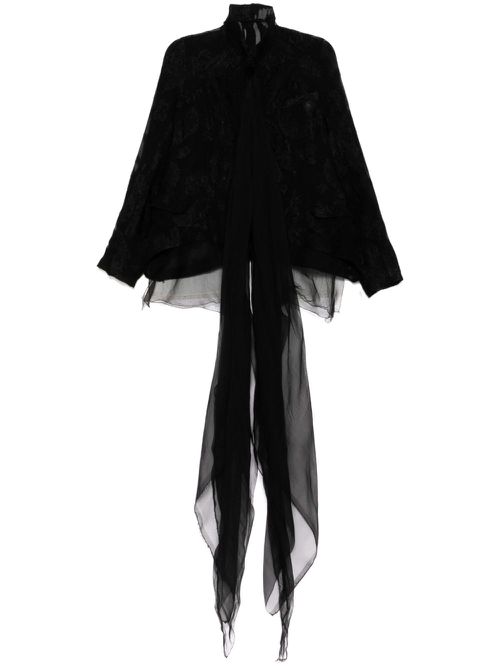 Embroidered blazer - Black
