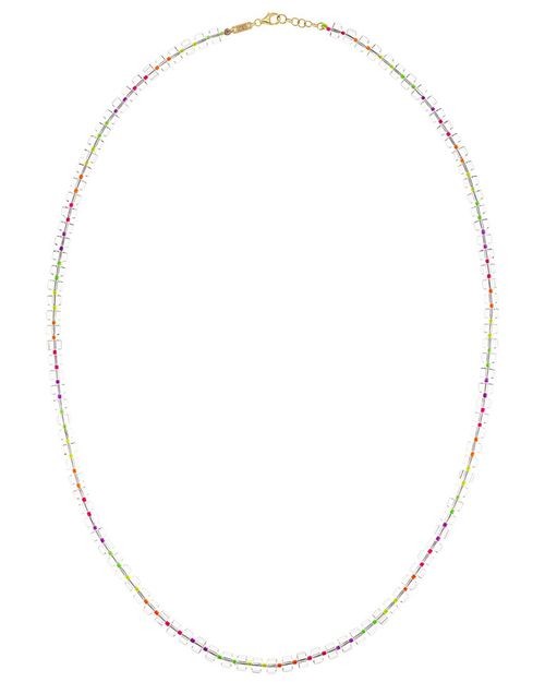 Wow 9K & Silver 256.80 Ct. Tw. Rock Crystal Beaded Necklace