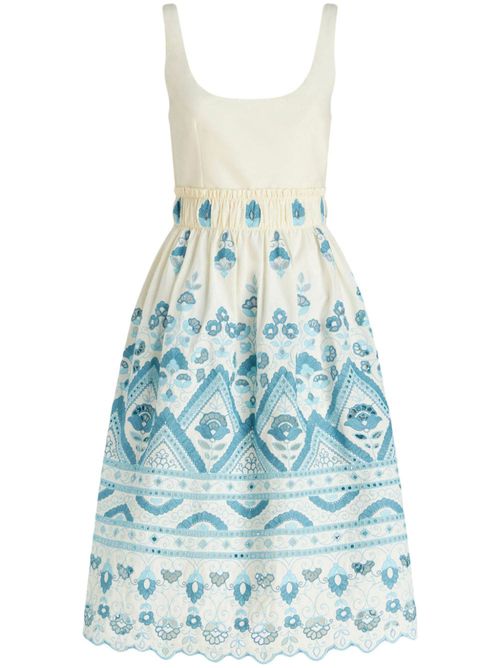 - Cotton Blend Short Dress