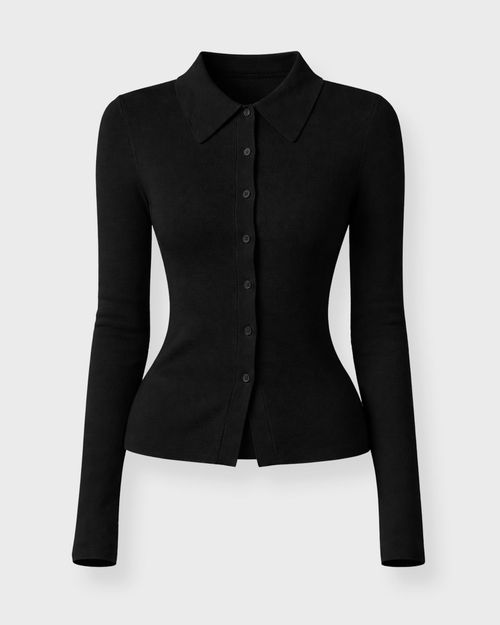 Almada Cardigan Lili Rib Black