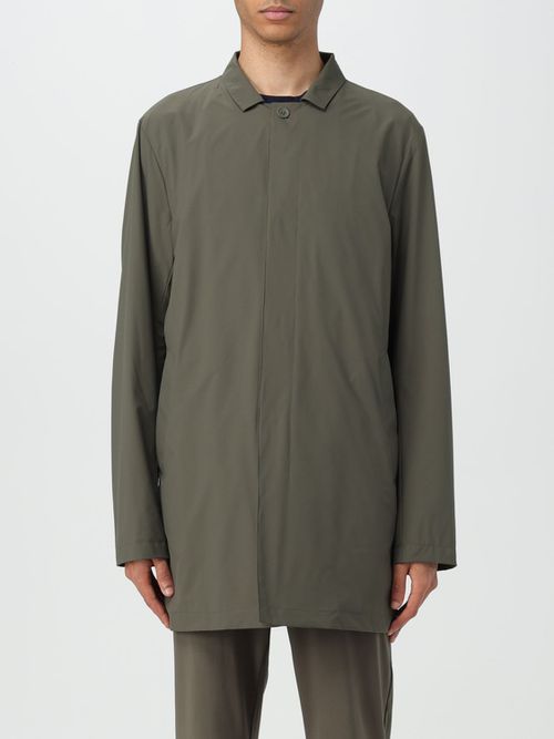 Coat Men color Green