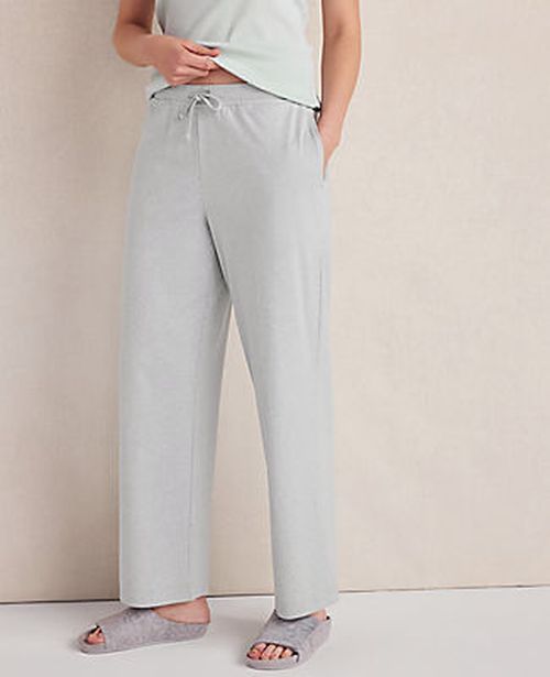 Ann Taylor Haven Well Within Botanical-Dyed Organic Cotton Interlock Pants