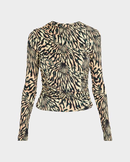 Paradis Ruched Long-Sleeve Top