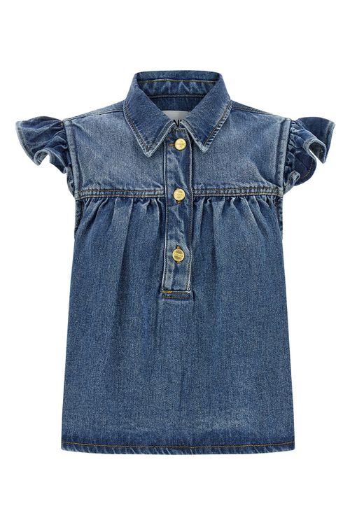 'Denim Ruffle' Top