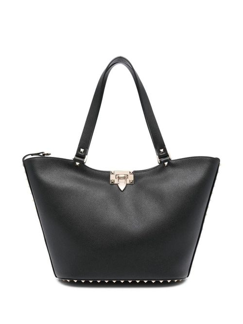 Rockstud Small Leather Tote Bag