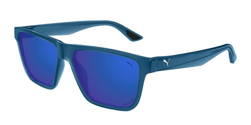 Puma PU0484S Polarized 004 Men's Sunglasses Blue Size 57 - Free RX Lenses  - Free RX Lenses