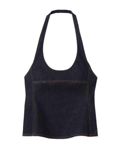 Denim Halterneck Top