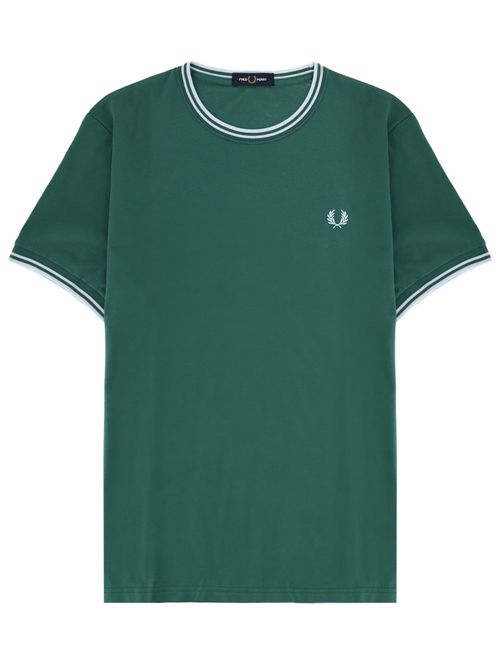 T-shirt con doppia riga