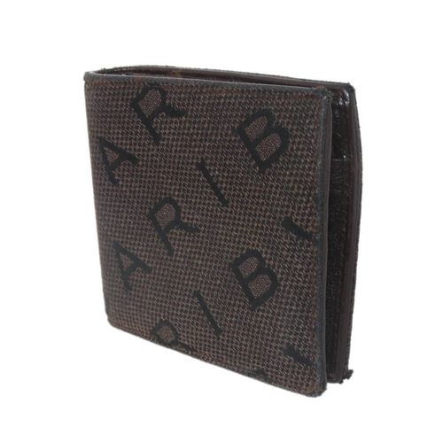 Bvlgari Logomania Brown Wallet Bi-Fold Pre-Owned