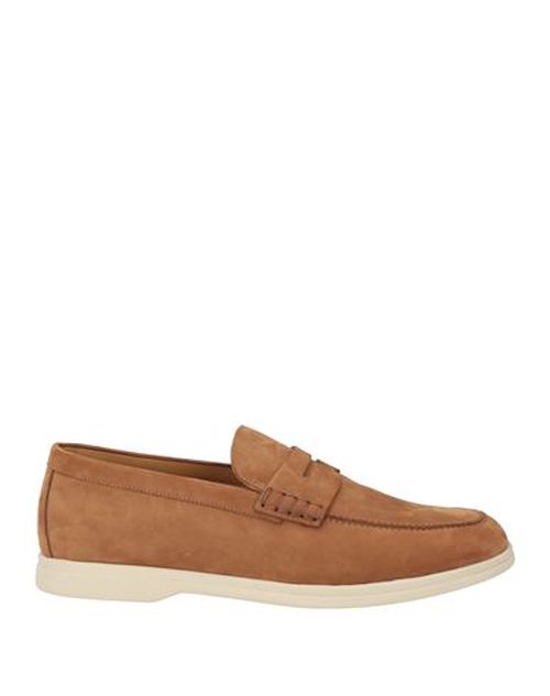 Man Loafers Camel Size 10 Calfskin
