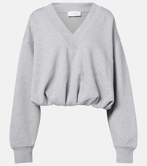 Colleg cotton-blend jersey sweatshirt