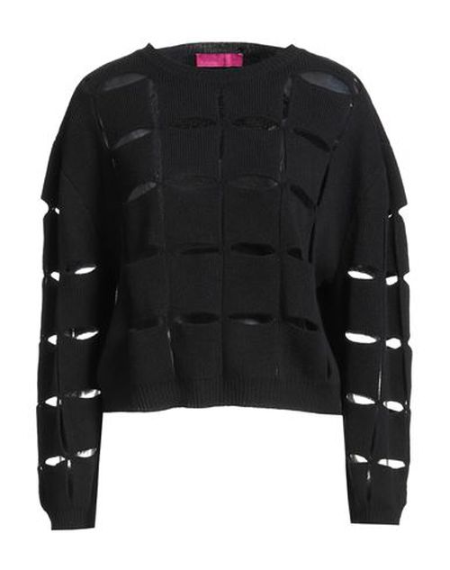 Woman Sweater Black Size L Virgin Wool
