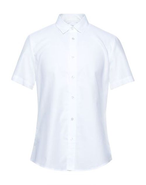 Man Shirt White Size 14 ½ Cotton, Elastane