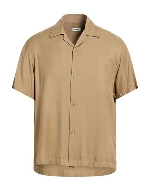 Man Shirt Khaki Size L Viscose