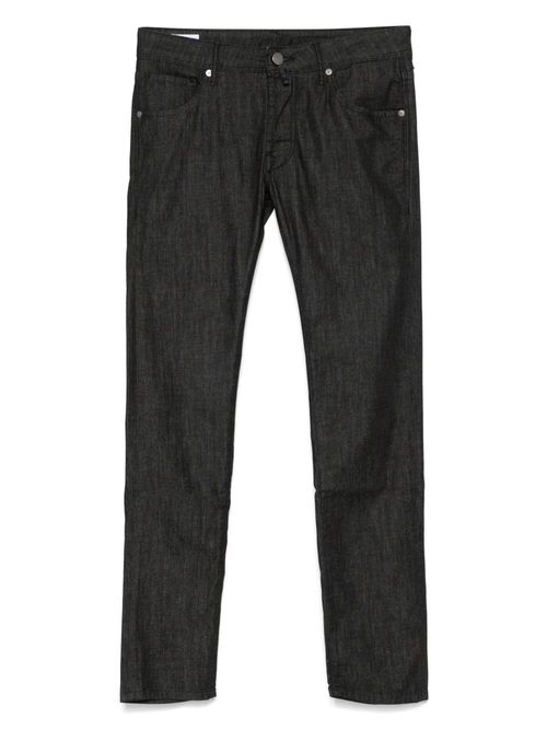 Incotex logo-patch jeans - Black