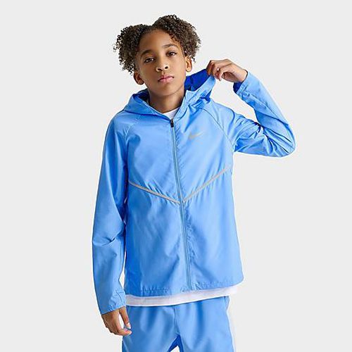 Big Kids Miler Training Jacket in University Blue/Reflective Silver