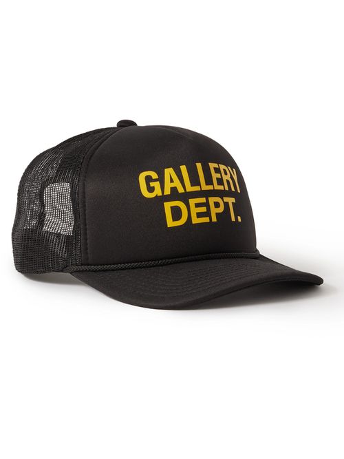 Logo-Print Foam and Mesh Trucker Cap