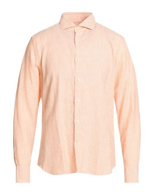 Man Shirt Orange Size 16 ½ Linen