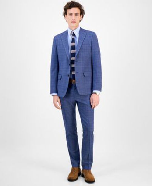Mens Modern Fit Wool Th Flex Stretch Suit Separates