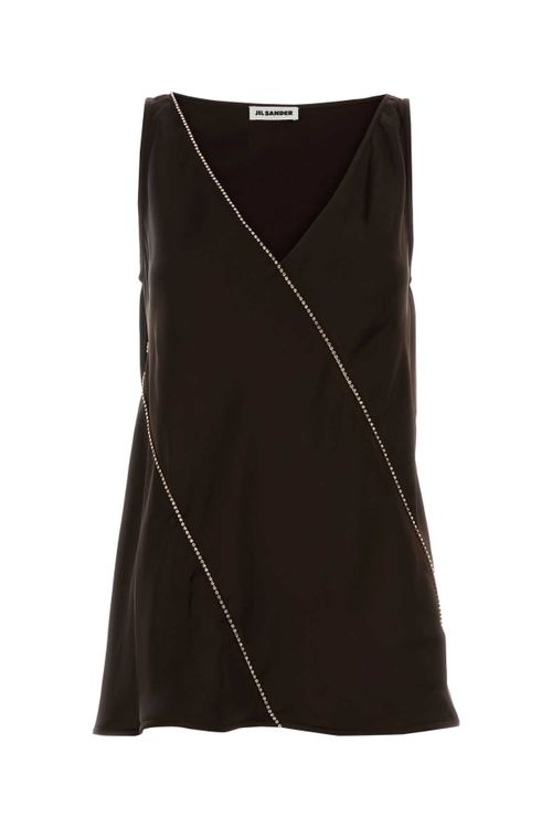 Chain Tank Top — Black