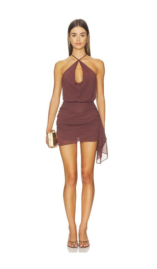 NIA Lorenzo Dress in Chocolate. XL. Also in