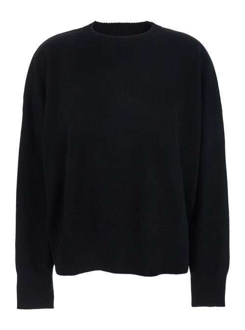 Cashmere Crewneck Sweater — Black