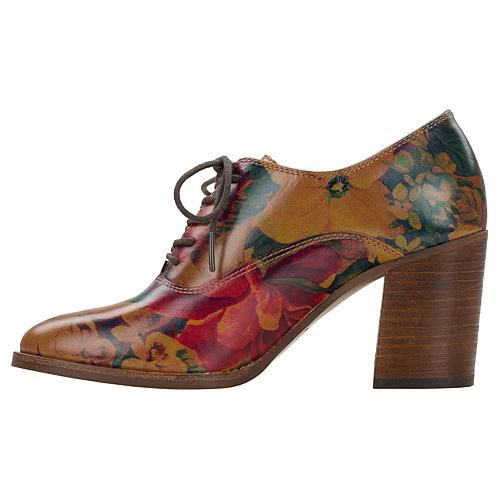 Anna Heeled Oxford - Fall Multi