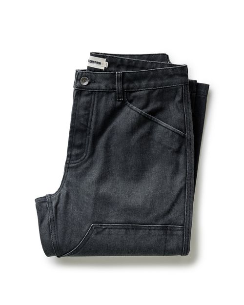 Men's Organic Cotton Chore Pant in Coal Chipped Canvas
