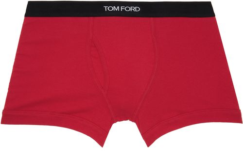 Red Cotton Boxer Briefs