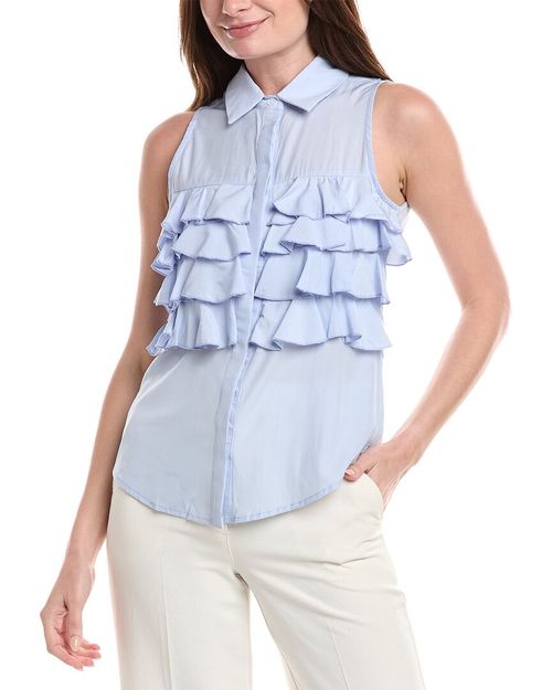 Gracia Ruffle Front Blouse