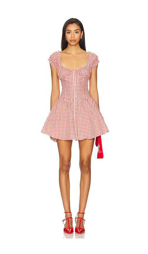 Amanda Uprichard Linella Dress in Red. - S also in