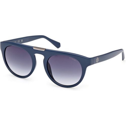 Guess Hombre Guess GU00275 90W Gafas de sol Inyectado Azul Azul Redonda Norma